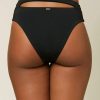 O'Neill Maxwell Saltwater Solid Hi-Waist Bikini Bottoms