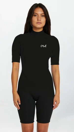 O'Neill Women's Reactor SS 2mm Spring Suit - Black