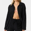 SP5404014_BLK_3 O'Neill Leni Relaxed Long Sleeve Top - Black