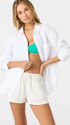 O'Neill Leni Relaxed Long Sleeve Top - White