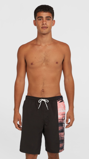 03dd47f2-bc28-4377-814e-03aea1a01770 O'Neill Retro 19" Swimshorts - Coral Melted Texture