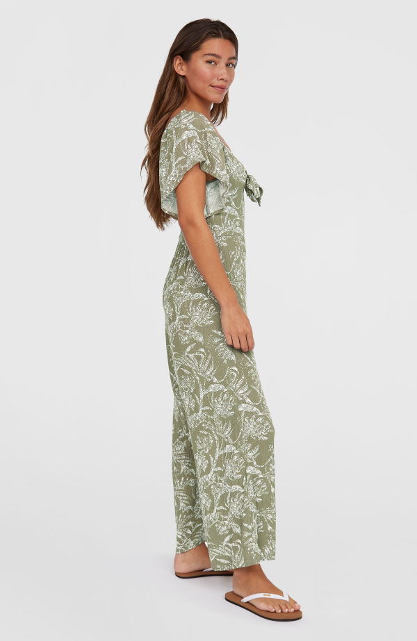 12ed37e9-7331-4d7a-a468-076a885f6ad3 O'Neill Kesia Jumpsuit - Green Textured Jungle