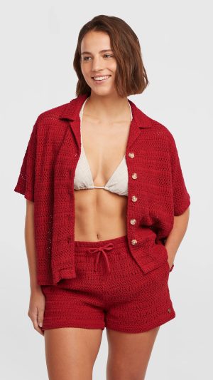 1700084_13037_1__MODEL O'Neill O'riginals Crochet Shorts - Midnight Poppy