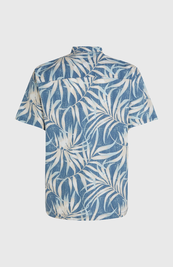 O'Neill Print Shirt - Blue Dipped Leaves