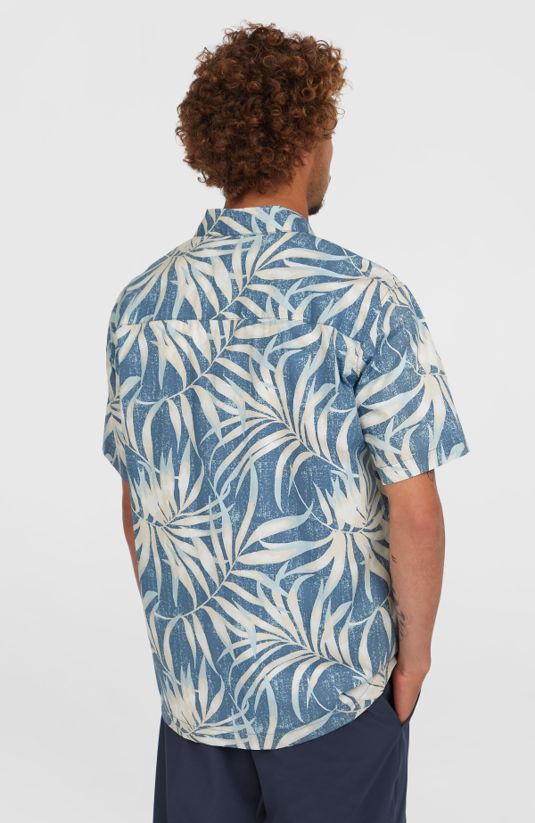O'Neill Print Shirt - Blue Dipped Leaves