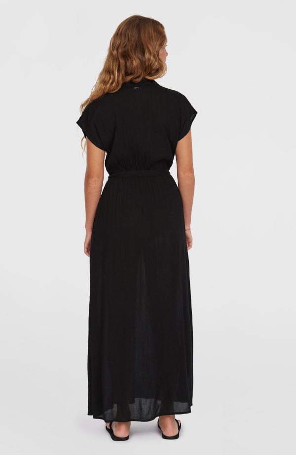 2927790a-06a7-4d54-8d51-1e8a67ee4205 O'Neill Lori Maxi Shirt Dress - Black Out