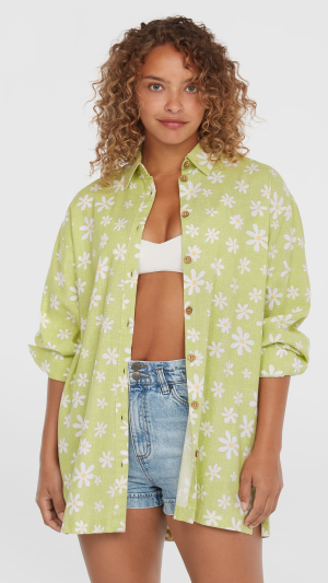 2ab3aac6-a374-4cf8-88ec-6bfc422e62d8 O'Neill Beach Vintage Long Shirt - Green Daisyline