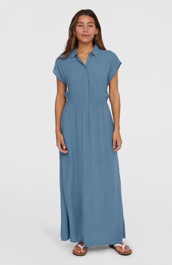 O'Neill Lori Maxi Shirt Dress - Copen Blue