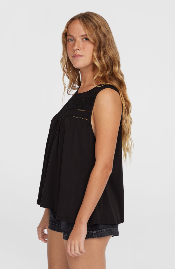 O'Neill Essentials Tokeena Embroidery Tank - Black Out