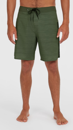 O'Neill Hyperfreak Tech Panel 19" Boardshorts - Army Tech Panel