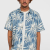 O'Neill Print Shirt - Blue Dipped Leaves