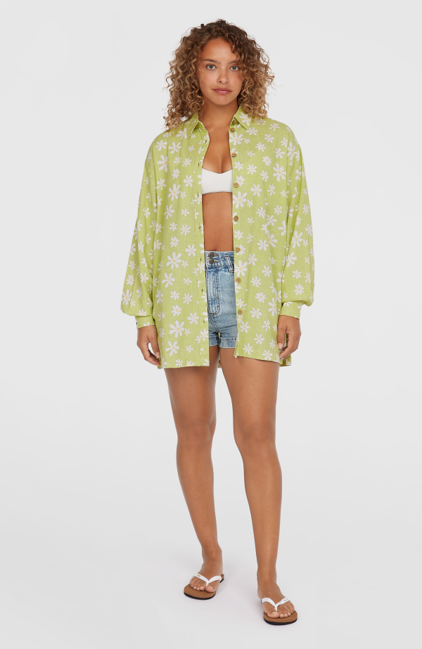 O'Neill Beach Vintage Long Shirt - Green Daisyline