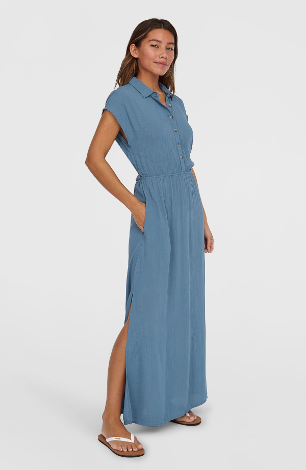 O'Neill Lori Maxi Shirt Dress - Copen Blue