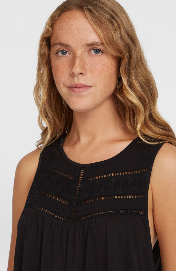 O'Neill Essentials Tokeena Embroidery Tank - Black Out
