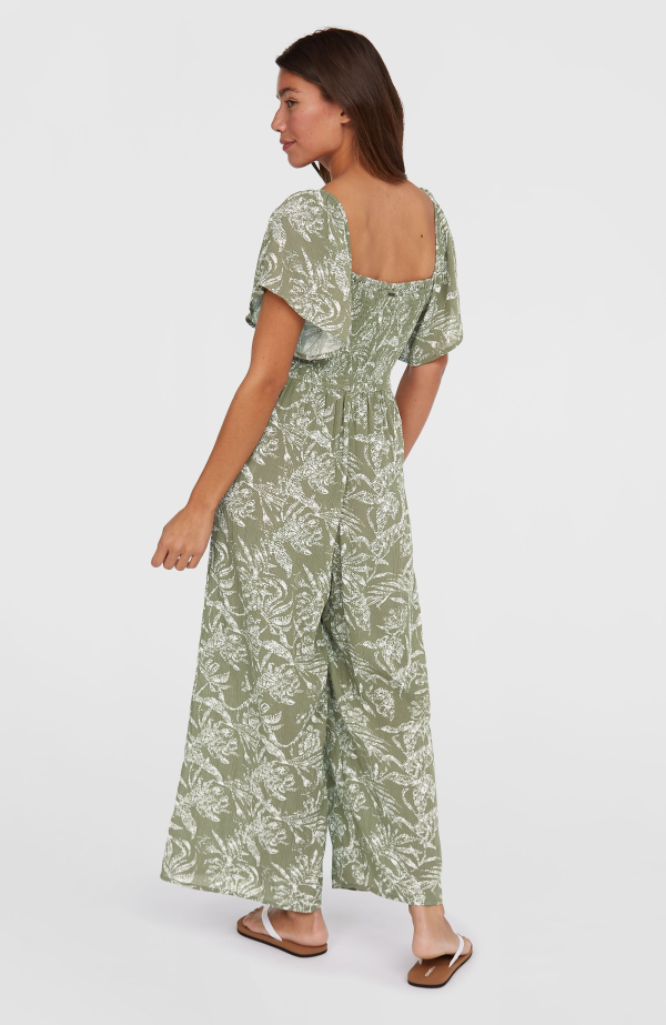 5477c946-9fdc-49e7-9263-03a6512338ca O'Neill Kesia Jumpsuit - Green Textured Jungle