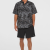 O'Neill Print Shirt - Black Dipped Leaves