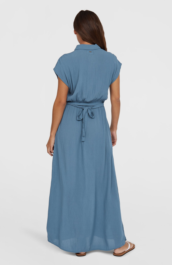 O'Neill Lori Maxi Shirt Dress - Copen Blue