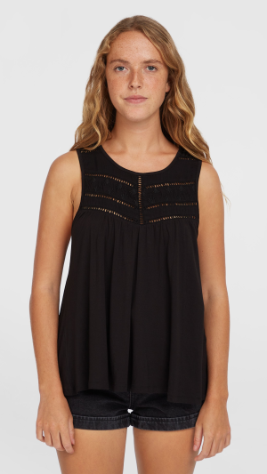 a0616b3b-b17f-4f6c-bebb-f83423bb2b12 O'Neill Essentials Tokeena Embroidery Tank - Black Out
