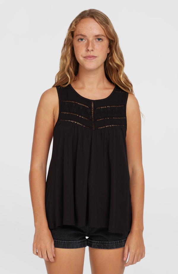 O'Neill Essentials Tokeena Embroidery Tank - Black Out
