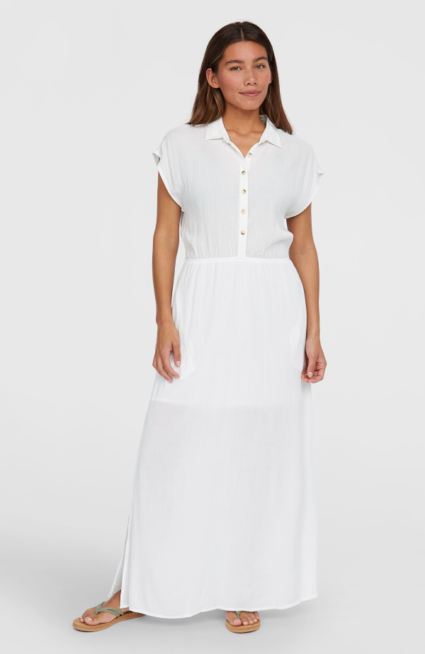 a1efd39a-270c-4119-b3b0-8587687d4b6b O'Neill Lori Maxi Shirt Dress - Snow White
