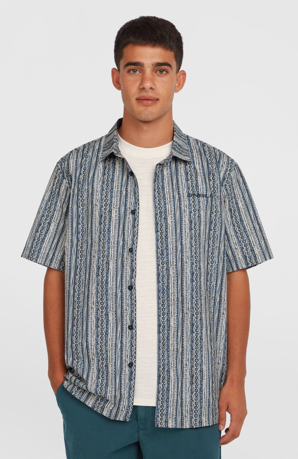 O'Neill Print Shirt - Blue Pressed Lines