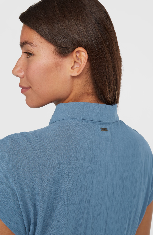 O'Neill Lori Maxi Shirt Dress - Copen Blue