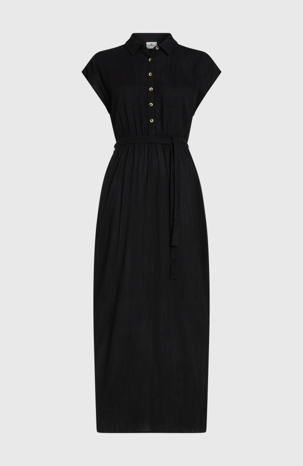 d27af810-ba5f-45f0-95a6-e0b0c3ddb0ab O'Neill Lori Maxi Shirt Dress - Black Out