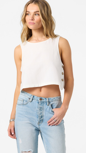 db6f32ac-0188-4e4f-a20d-096fa902eaf1 O'Neill Sanders Tank Top - White