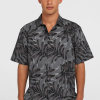 O'Neill Print Shirt - Black Dipped Leaves