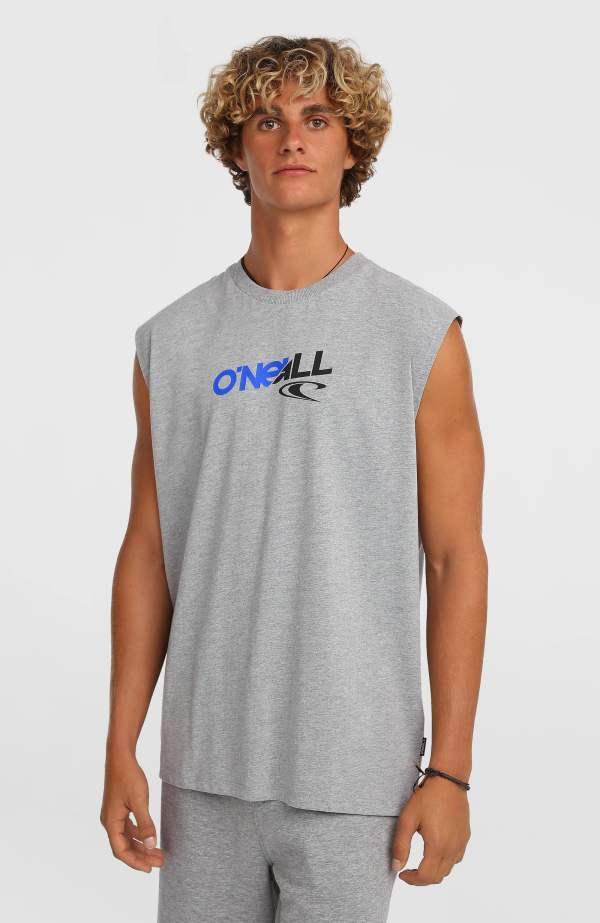 0972c096-123d-4d25-8871-2ca2357f3ae1 O'Neill Essentials 90's Graphic Tank Top - Silver Melee