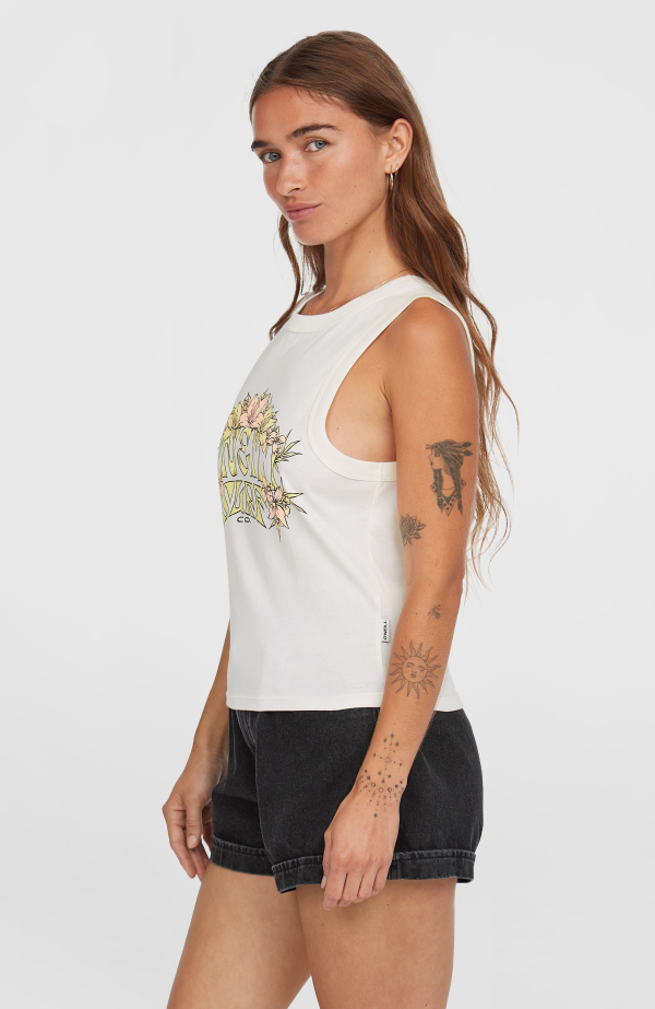 O'Neill Summer Must Haves Graphic Tank Top - Snow White