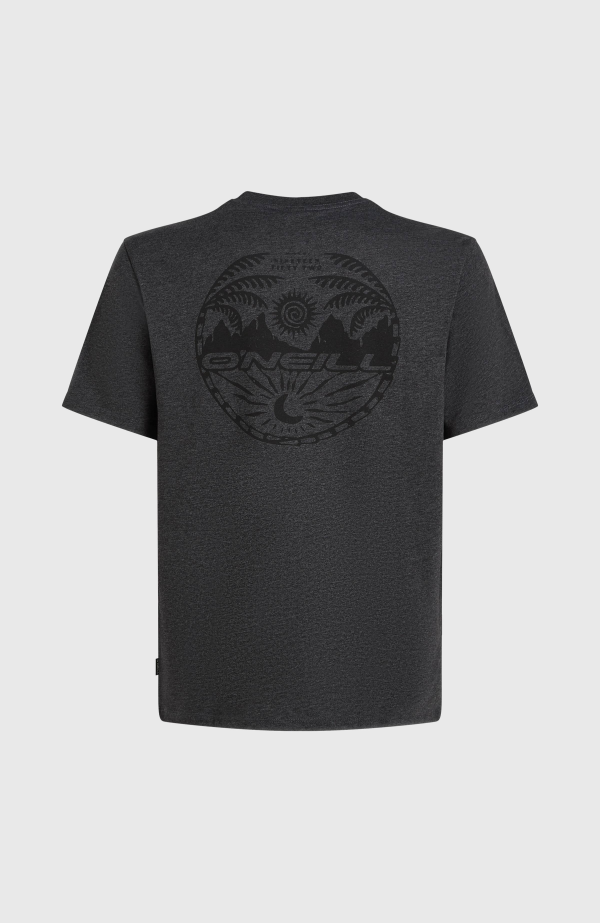 20c932fa-8660-4f4a-9b33-b75f52501490 O'Neill Back Print T-shirt - Black Out Melange
