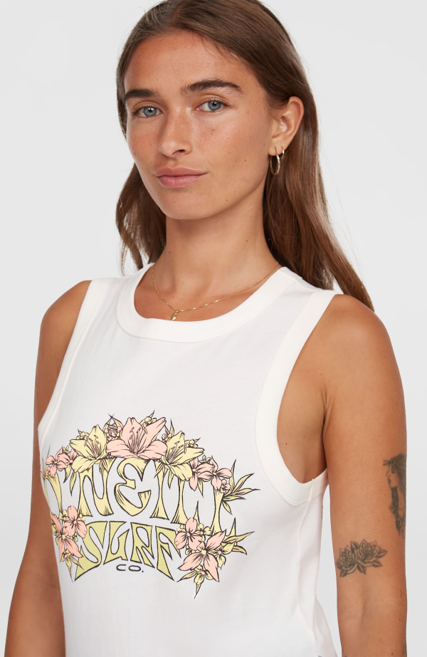 O'Neill Summer Must Haves Graphic Tank Top - Snow White