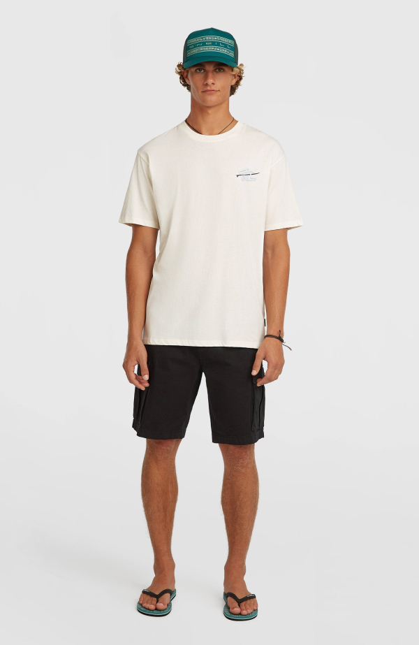 O'Neill Retro Back Print T-shirt - Snow White