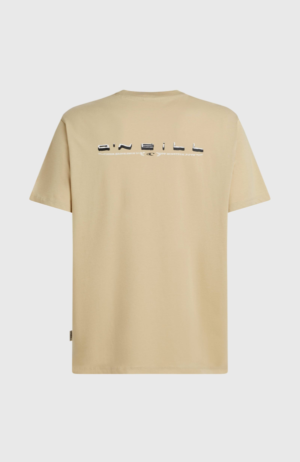 37c77821-5199-46be-baf8-027a19b4d475 O'Neill Retro Back Print T-shirt - Cocoa Sand