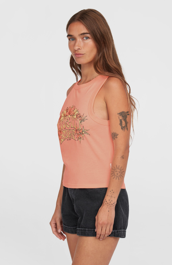 3b3e0200-d9fc-4228-bb11-67c62d627db5 O'Neill Summer Must Haves Graphic Tank Top - Coral Pop