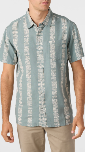 O'Neill O'riginals Eco Print Standard Fit Shirt - Stormy Sea