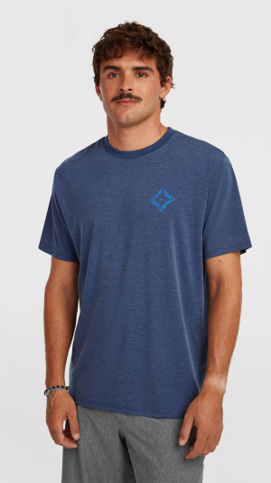 4c1851b6-146f-41a7-a0be-3c9b4674db0b O'Neill Hybrid Polygiene Back Print T-shirt - English Evening