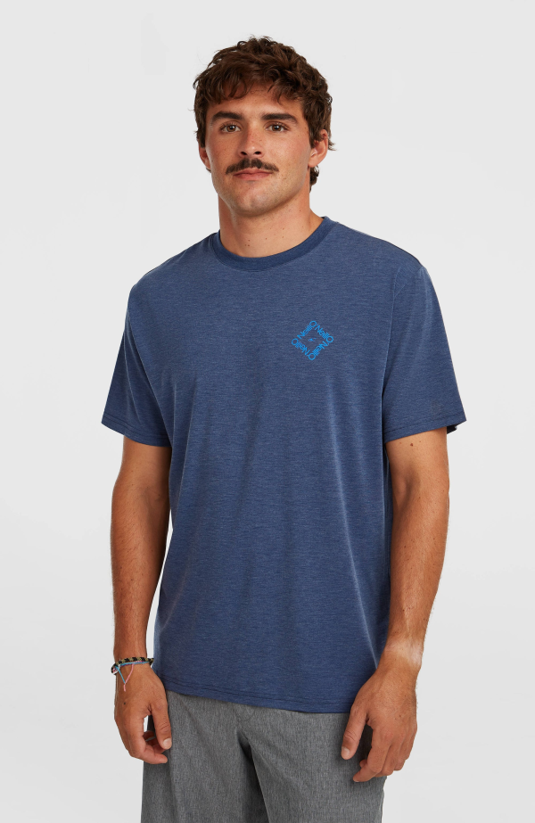 4c1851b6-146f-41a7-a0be-3c9b4674db0b O'Neill Hybrid Polygiene Back Print T-shirt - English Evening