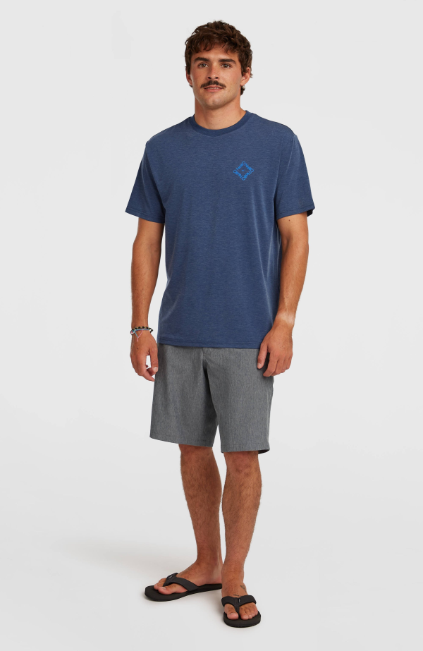 5200b34d-8e2f-439f-baad-50de76d2f93f O'Neill Hybrid Polygiene Back Print T-shirt - English Evening