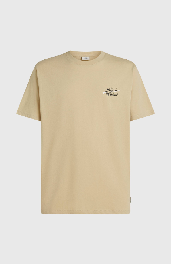 56d2ec19-c6c3-45b4-9356-ee3735170ed7 O'Neill Retro Back Print T-shirt - Cocoa Sand