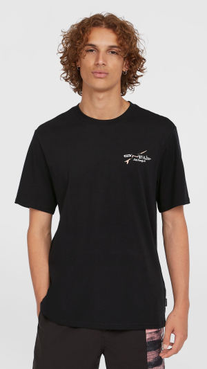 60797b14-5466-497f-b449-ea39c9afad5a O'Neill Retro Back Print T-shirt - Black Out