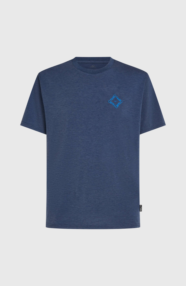 6b2f3cb9-1fbe-4a64-a41d-1442ab61fd3c O'Neill Hybrid Polygiene Back Print T-shirt - English Evening