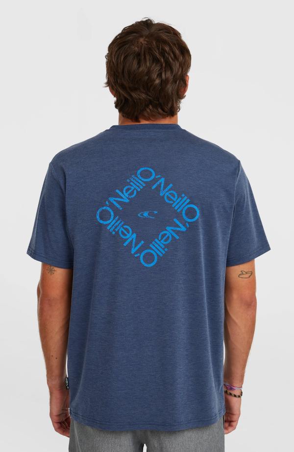 7221742d-04b4-47b6-ab1b-a628b9f68300 O'Neill Hybrid Polygiene Back Print T-shirt - English Evening