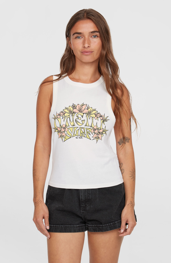 O'Neill Summer Must Haves Graphic Tank Top - Snow White