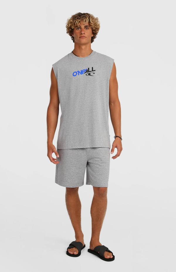 756a7ff7-9e96-455d-9001-84e3587ed86a O'Neill Essentials 90's Graphic Tank Top - Silver Melee