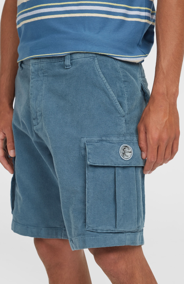 82677701-36f7-4f53-bff6-f76c4f122f6b O'Neill O'riginals Cord Cargo Shorts - Copen Blue