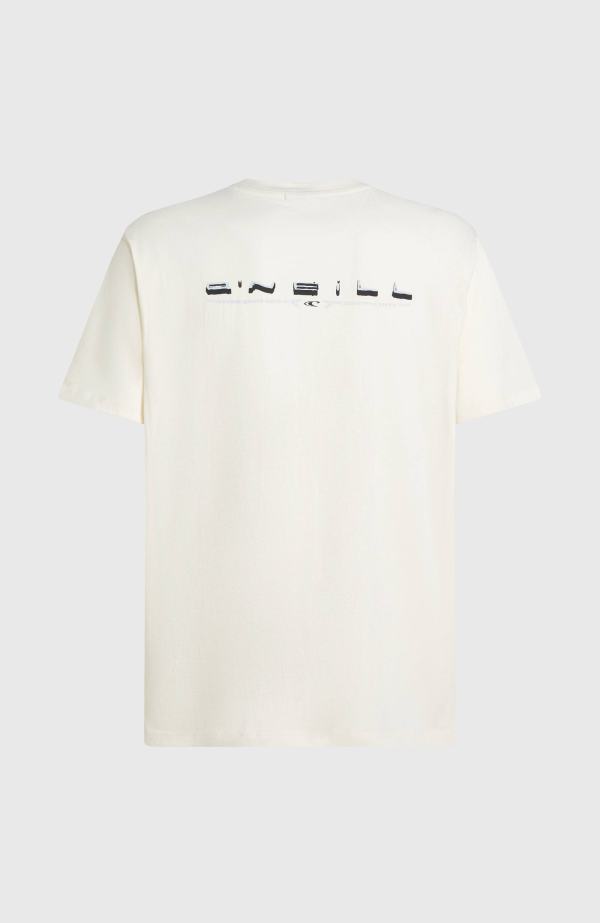 O'Neill Retro Back Print T-shirt - Snow White
