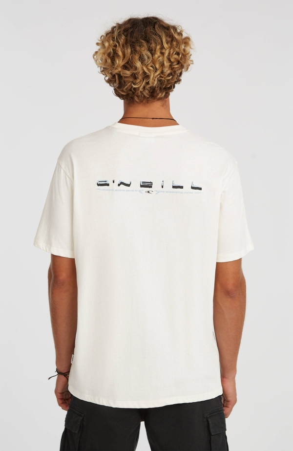 O'Neill Retro Back Print T-shirt - Snow White