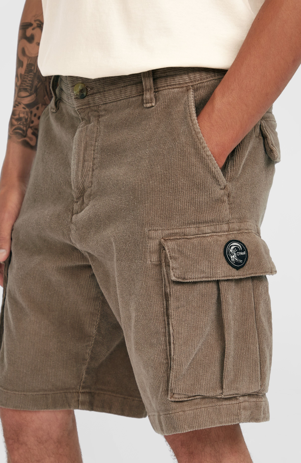 c54958f3-a5fe-4036-8cf0-21e487867078 O'Neill O'riginals Cord Cargo Shorts - Pure Cashmere
